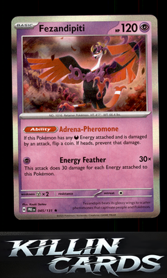Fezandipiti 045/131 Pokemon Rare SV: Prismatic Evolutions Card NM