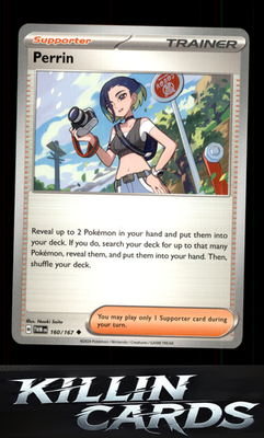 Perrin - 160/167 160/167 Pokemon Uncommon SV06: Twilight Masquerade Card NM
