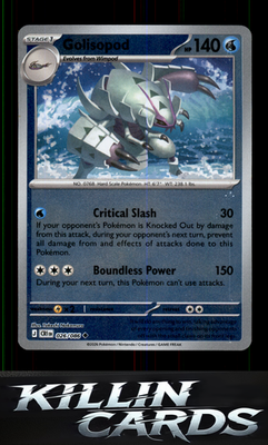 Reverse Holofoil Golisopod 026/086 Pokemon Uncommon ME04: Chaos Rising Card NM