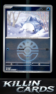 Reverse Holofoil Snom (Friend Ball) 052/217 Pokemon Common ME: Ascended Heroes C