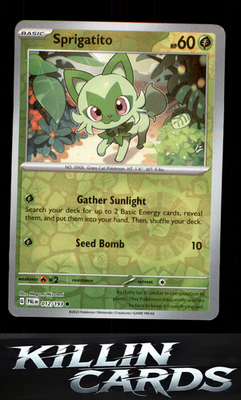Reverse Holofoil Sprigatito - 012/193 012/193 Pokemon Common SV02: Paldea Evolve