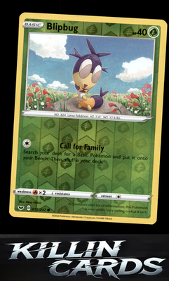 Reverse Holofoil Blipbug (017) 017/202 Pokemon Common SWSH01: Sword & Shield Bas