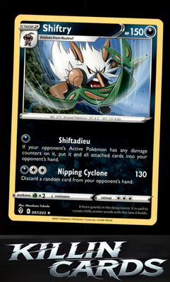 Shiftry 097/203 Pokemon Rare SWSH07: Evolving Skies Card NM