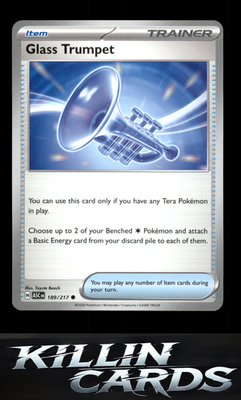 Glass Trumpet - 189/217 189/217 Pokemon Common ME: Ascended Heroes Card NM