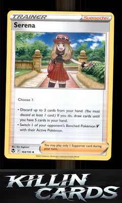 Serena 164/195 Pokemon Uncommon SWSH12: Silver Tempest Card NM