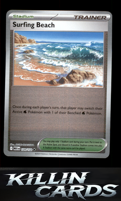 Surfing Beach 129/132 Pokemon Uncommon ME01: Mega Evolution Card NM