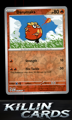 Reverse Holofoil Darumaka 034/167 Pokemon Common SV06: Twilight Masquerade Card