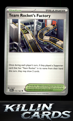 Team Rocket's Factory 173/182 Pokemon Uncommon SV10: Destined Rivals Card NM