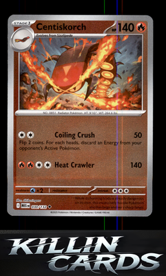 Reverse Holofoil Centiskorch 030/132 Pokemon Uncommon ME01: Mega Evolution Card