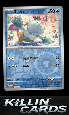 Reverse Holofoil Snover 059/182 Pokemon Common SV10: Destined Rivals Card NM