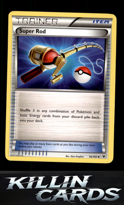 Super Rod 95/101 Pokemon Uncommon Noble Victories Card LP