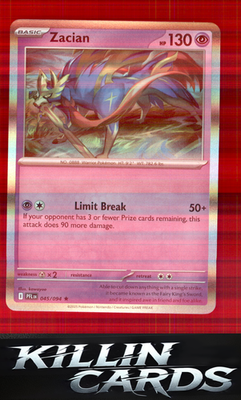Zacian - 045/094 045/094 Pokemon Rare ME02: Phantasmal Flames Card NM