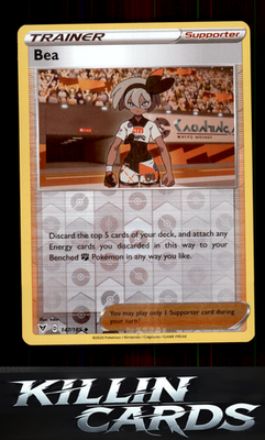 Reverse Holofoil Bea 147/185 Pokemon Uncommon SWSH04: Vivid Voltage Card NM