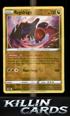 Reverse Holofoil Regidrago 118/189 Pokemon Rare SWSH10: Astral Radiance Card NM