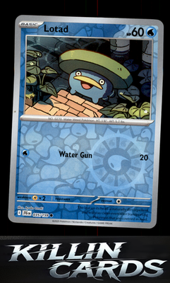 Reverse Holofoil Lotad 035/159 Pokemon Common SV09: Journey Together Card NM