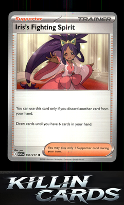 Iris's Fighting Spirit - 190/217 190/217 Pokemon Uncommon ME: Ascended Heroes Ca