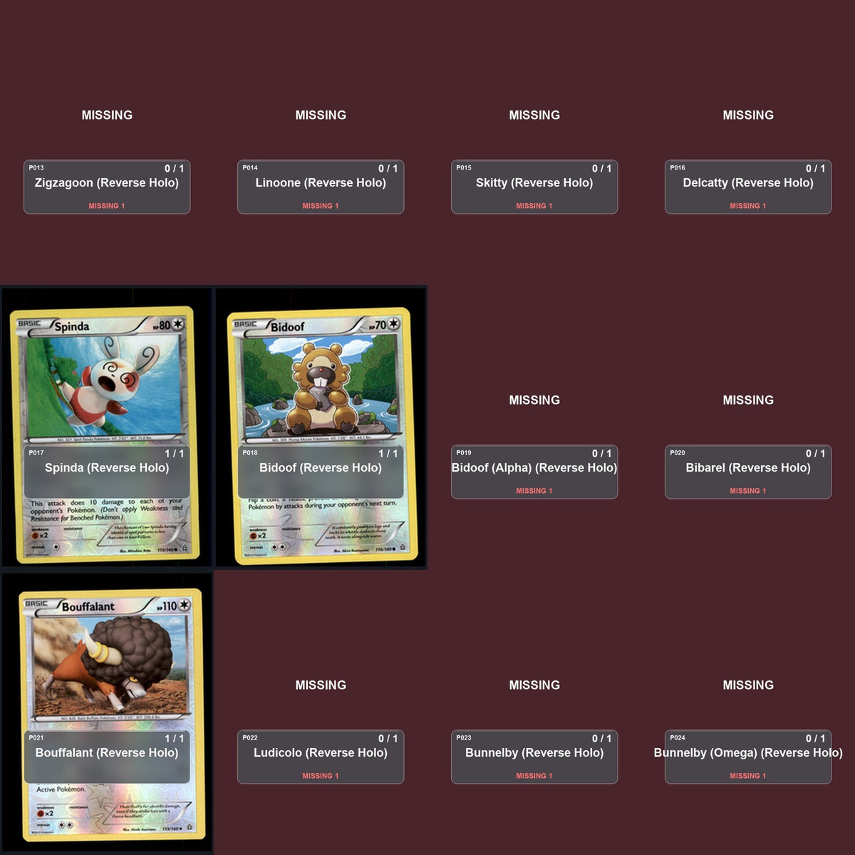 Pokemon TCG XY - Primal Clash Reverse Holo Master Set 15 Reverse Holo Card
