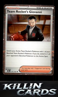 Team Rocket's Giovanni 174/182 Pokemon Uncommon SV10: Destined Rivals Card NM