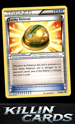 Lucky Helmet 77/98 Pokemon Uncommon XY - Ancient Origins Card LP
