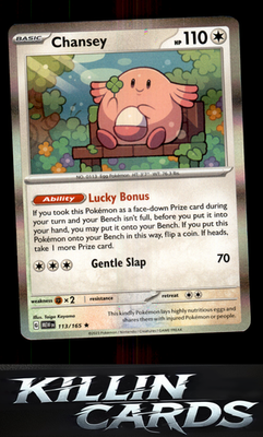 Chansey 113/165 Pokemon Rare SV: Scarlet & Violet 151 Card NM