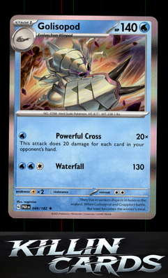 Golisopod 049/182 Pokemon Rare SV04: Paradox Rift Card NM