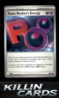 Team Rocket's Energy 182/182 Pokemon Uncommon SV10: Destined Rivals Card NM