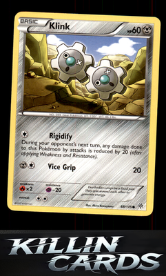 Klink 88/135 Pokemon Common Plasma Storm Card NM