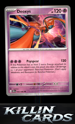 Deoxys - 032/086 032/086 Pokemon Uncommon ME04: Chaos Rising Card NM