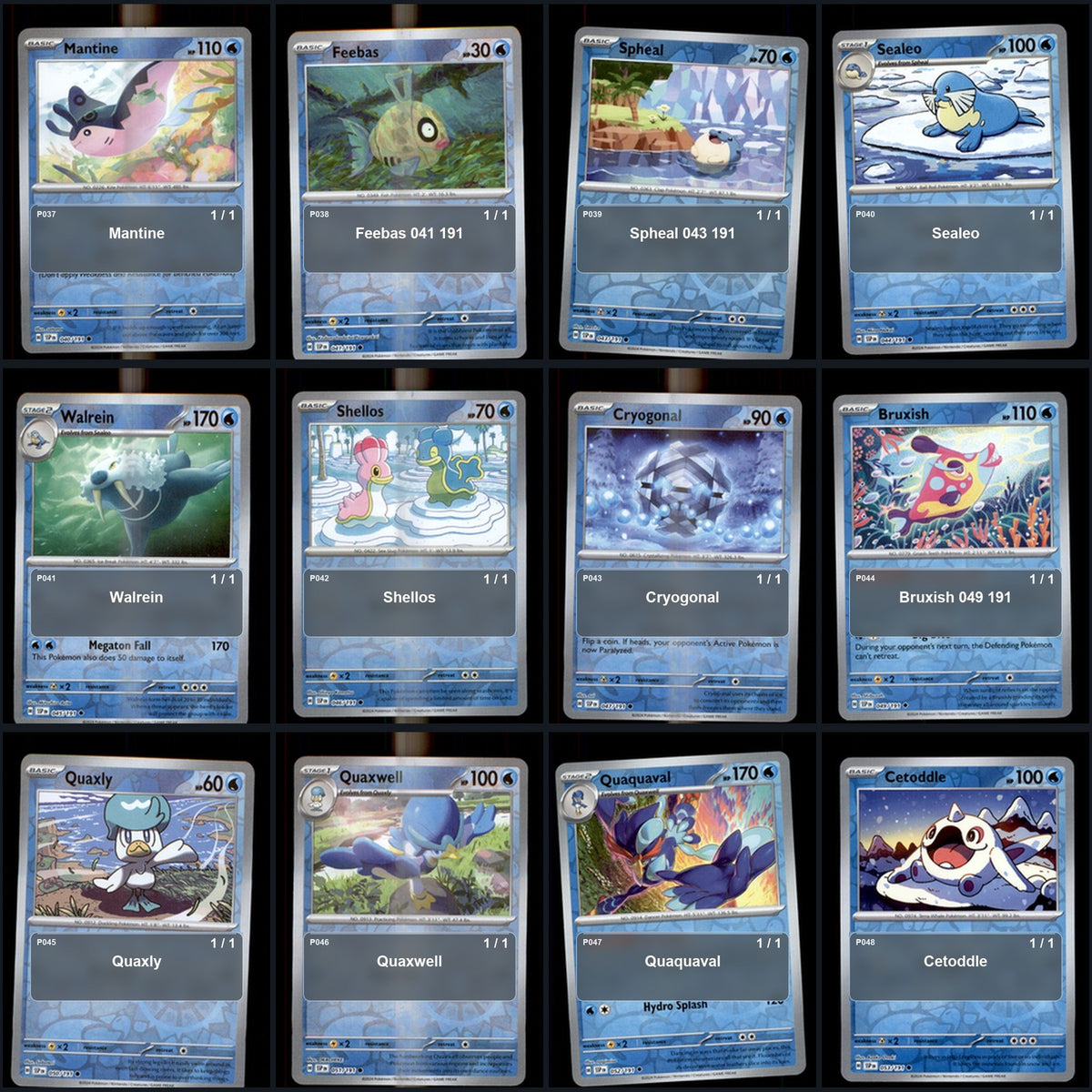Pokemon TCG SV08: Surging Sparks Reverse Holo Master Set 154 Reverse Holo Card