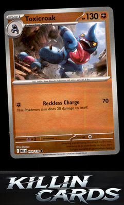 Reverse Holofoil Toxicroak 079/132 Pokemon Common ME01: Mega Evolution Card NM