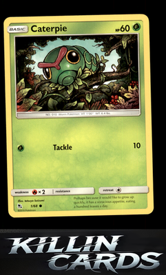 Caterpie 1/68 Pokemon Common Hidden Fates Card LP
