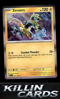 Zeraora - 055/142 055/142 Pokemon Rare SV07: Stellar Crown Card NM