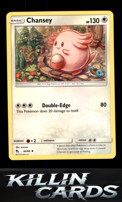 Chansey 46/68 Pokemon Uncommon Hidden Fates Card NM