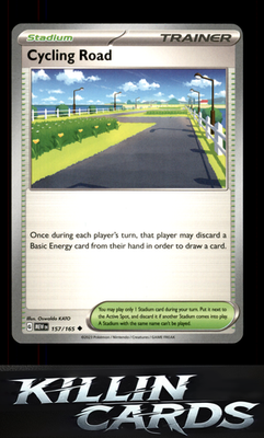 Cycling Road 157/165 Pokemon Uncommon SV: Scarlet & Violet 151 Card NM