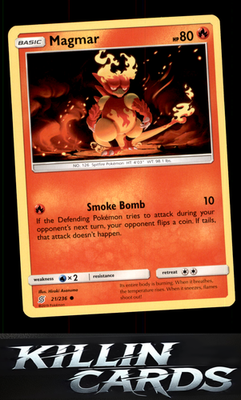 Magmar 21/236 Pokemon Common SM - Unified Minds Card NM
