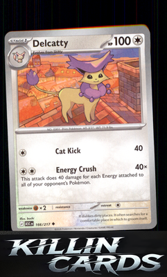 Delcatty 166/217 Pokemon Uncommon ME: Ascended Heroes Card NM