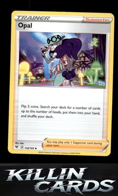 Opal 158/185 Pokemon Uncommon SWSH04: Vivid Voltage Card LP