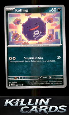 Koffing 109/165 Pokemon Common SV: Scarlet & Violet 151 Card NM