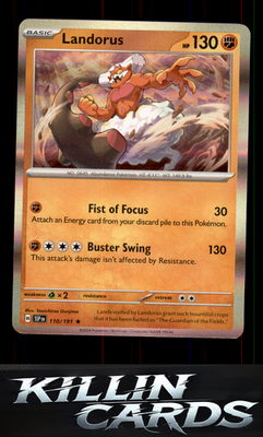Landorus 110/191 Pokemon Rare SV08: Surging Sparks Card NM
