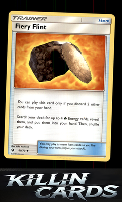 Fiery Flint 60/70 Pokemon Uncommon Dragon Majesty Card LP