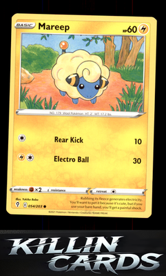 Mareep 054/203 Pokemon Common SWSH07: Evolving Skies Card NM