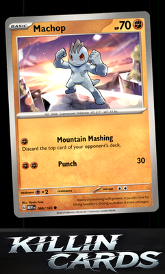 Machop 066/165 Pokemon Common SV: Scarlet & Violet 151 Card NM