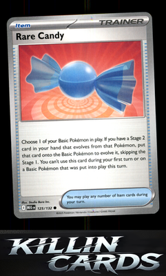 Rare Candy - 125/132 125/132 Pokemon Common ME01: Mega Evolution Card NM