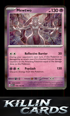 Mewtwo 150/165 Pokemon Rare SV: Scarlet & Violet 151 Card NM