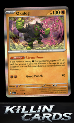 Okidogi 057/131 Pokemon Rare SV: Prismatic Evolutions Card NM