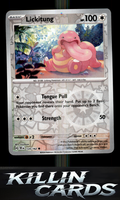 Reverse Holofoil Lickitung - 124/162 124/162 Pokemon Common SV05: Temporal Force