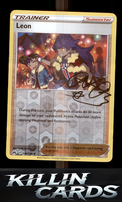 Leon 134/159 Pokemon Holo Rare SWSH: Crown Zenith Card NM
