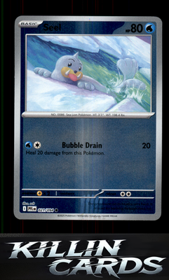 Reverse Holofoil Seel 021/094 Pokemon Common ME02: Phantasmal Flames Card NM