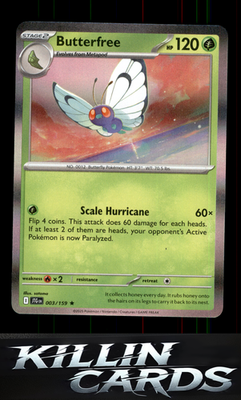 Butterfree 003/159 Pokemon Rare SV09: Journey Together Card NM