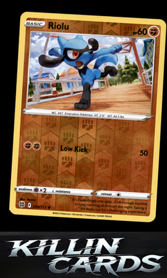 Reverse Holofoil Riolu 078/172 Pokemon Common SWSH09: Brilliant Stars Card NM